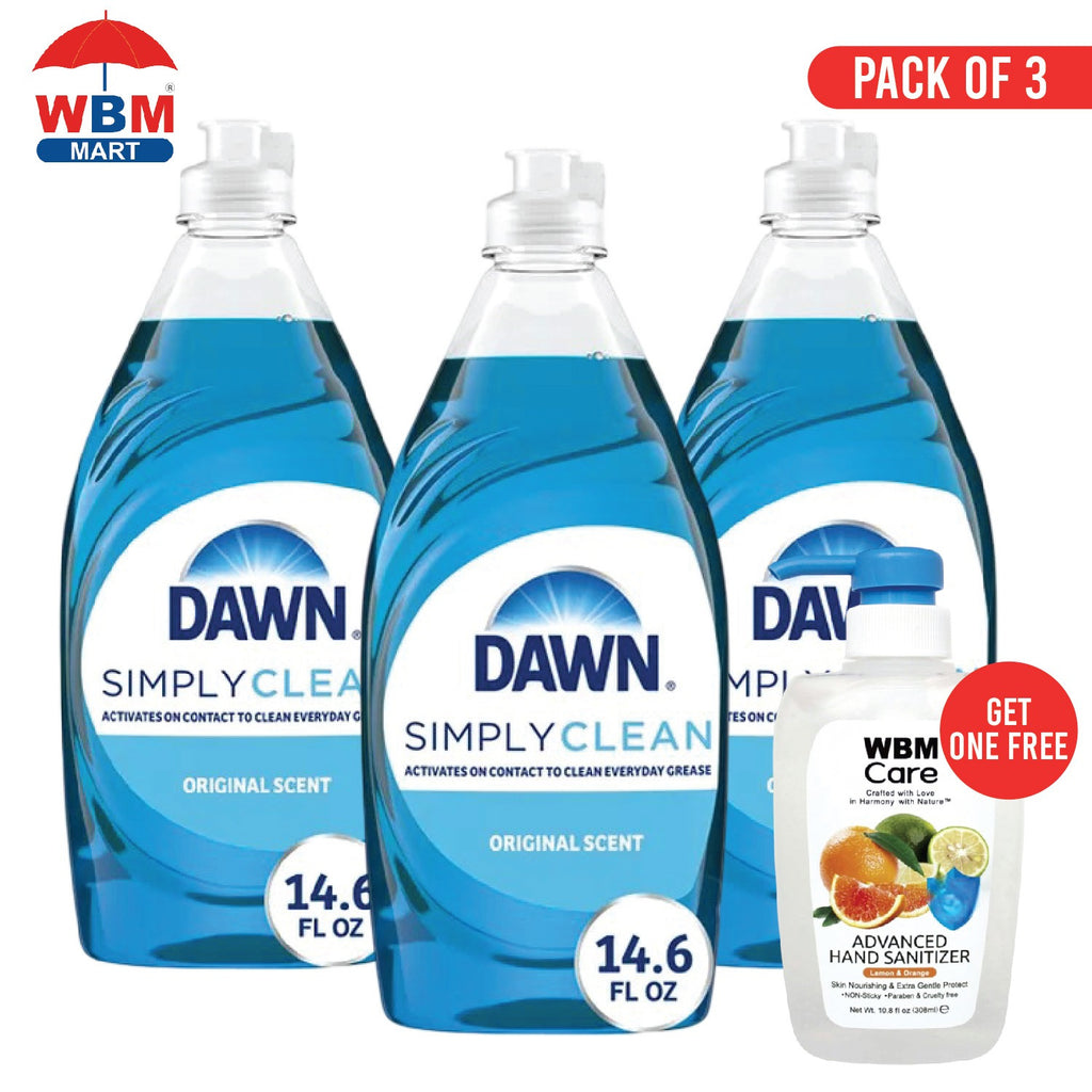 Dawn Ultra Liquid Dish Soap – Original Scent, 14.6 oz Bottles, Concentrated Grease-Cutting Formula, Gentle on Hands, Value Bundle Pack