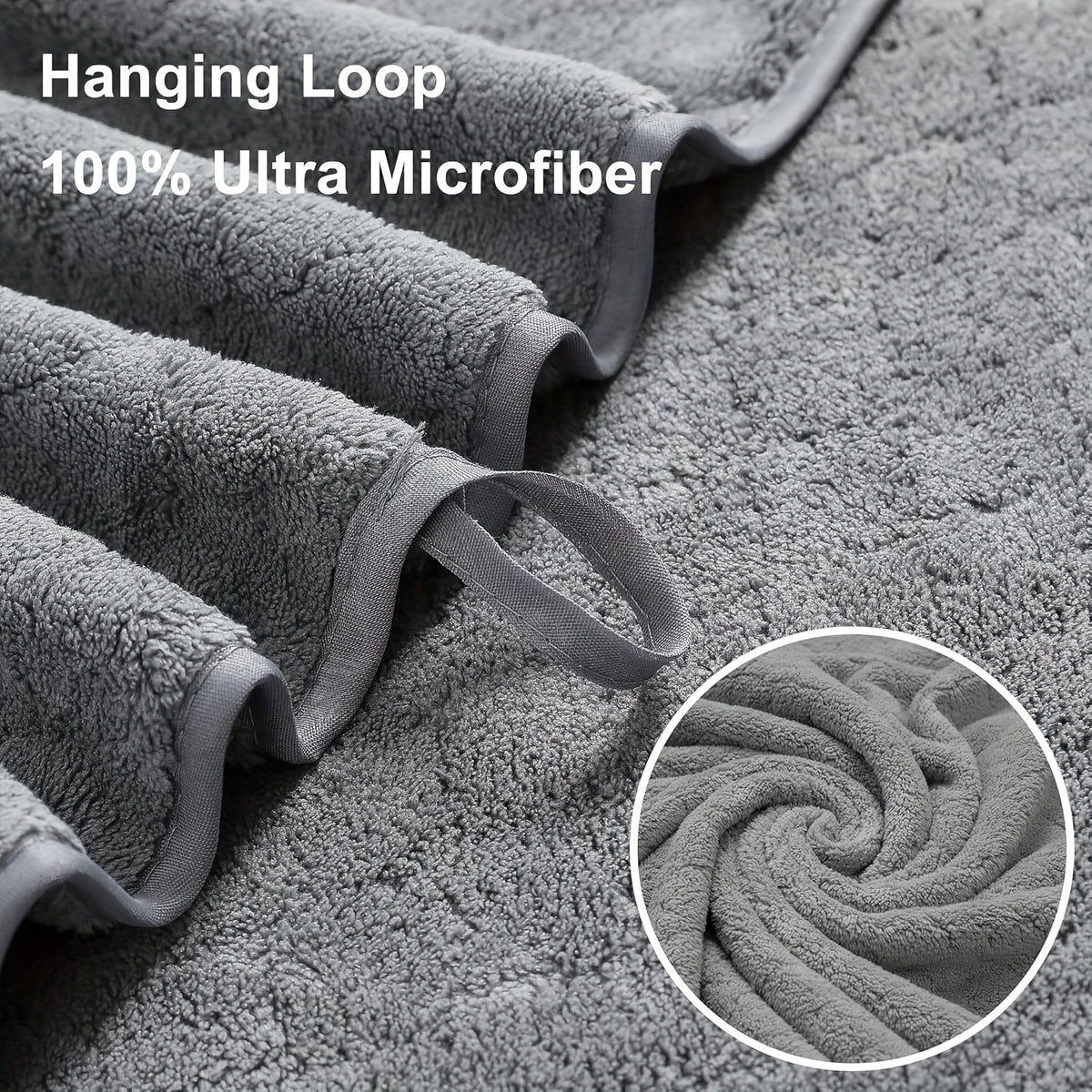 8 Piece Bath Towel Set Oversized – 2 Extra Large Bath Sheets, 2 Hand Towels, 4 Washcloths – Soft, Highly Absorbent, Quick Dry Shower Towels for Bathroom, Hotel, Spa & Beach