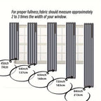 Blackout Curtains Rod Pocket 4 Panels - Thermal Insulated Room Darkening Noise Reducing Matte Drapes for Bedroom Living Room Office, 9 Colors 11 Sizes