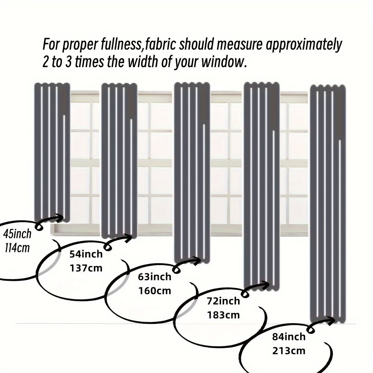 Blackout Curtains Rod Pocket 4 Panels - Thermal Insulated Room Darkening Noise Reducing Matte Drapes for Bedroom Living Room Office, 9 Colors 11 Sizes
