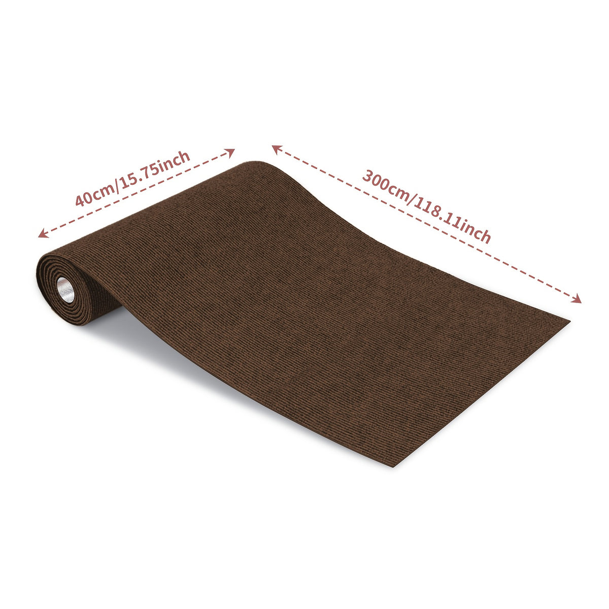 Non-Slip Hallway Runner Rug Self-Adhesive TPR Backing Ultra-Thin 0.4mm 5 Colors 6 Sizes for Kitchen Bedroom Living Room Entryway Hardwood Floors