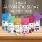 Automatic Spray Air Freshener Refill 8.45 oz, 1 or 4 Pack, 6 Scents Lavender Vanilla Cool Linen Ocean Magnolia Mixed Berries, Odor Eliminating Room Spray for Home Bathroom Car Office Closet
