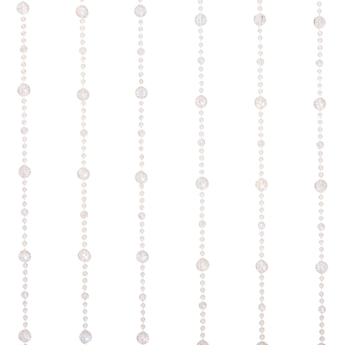 Acrylic Beaded Curtain 35.5x72 Inch for Doorways and Windows - Boho Room Divider and Closet Door Curtain - Decorative Bead Curtain for Bedroom, Wedding, Events and Retail Window Display