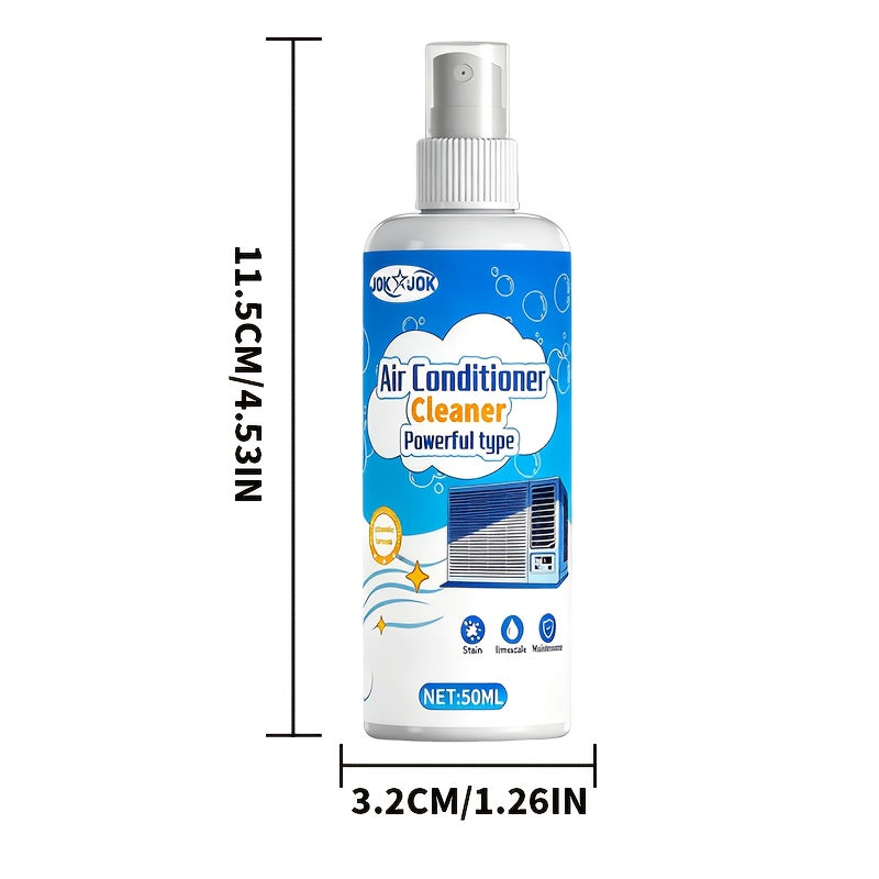 Air Conditioner Cleaning Spray No-Disassembly Formula - Universal AC Cleaner for Wall-Mounted & Floor-Standing Units, Removes Dust, Oil Stains & Scale from Heat Sinks, Powerful Decontamination, 1.69oz
