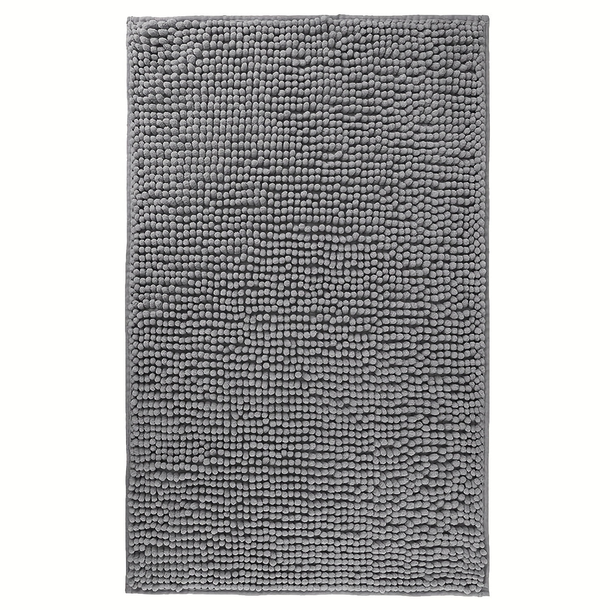 Chenille Bathroom Rug Extra Soft Absorbent Bath Mats for Bathroom Floor – Non-Slip, Water Absorbent, Machine Washable Bath Mat