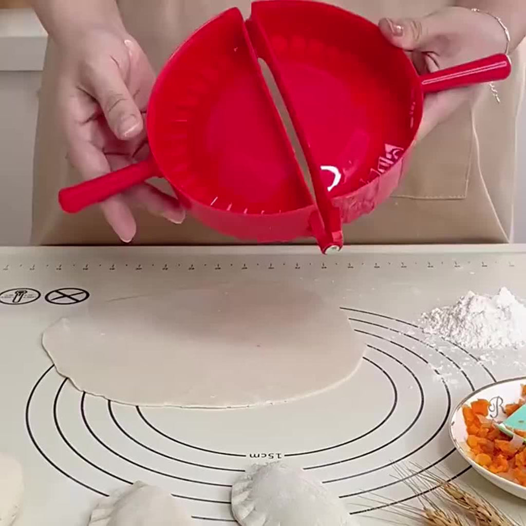 Dumpling Maker Mold Set of 4 Sizes - Dough Press for Dumplings, Wontons, Potstickers, Pies & Empanadas, Dumpling Making Tool Kit for Homemade Dumplings