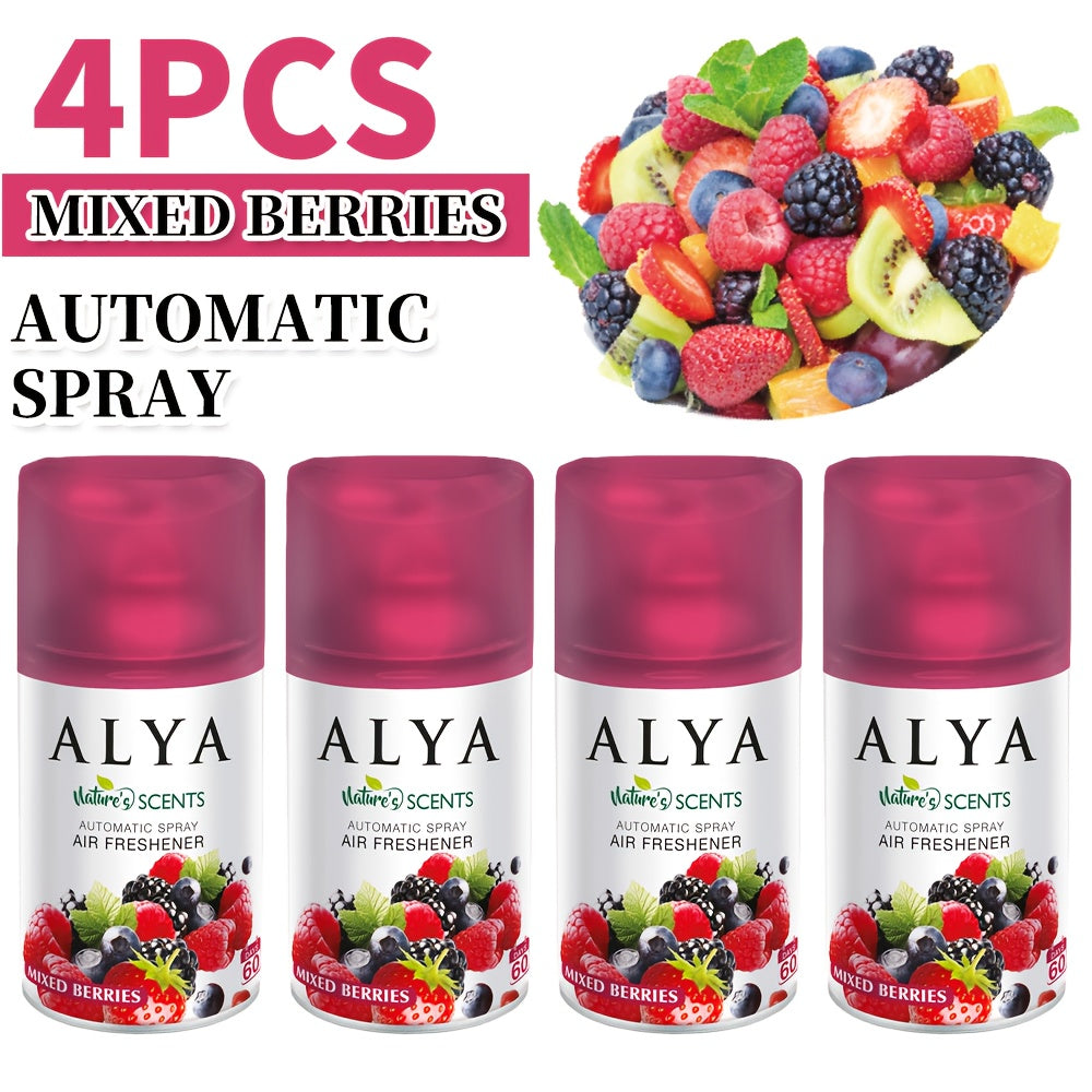 Automatic Spray Air Freshener Refill 8.45 oz 6 Scents 1-Pack and 4-Pack Odor Fighting for Home Bathroom Closet Car Office Fabric Lavender Magnolia Ocean Vanilla