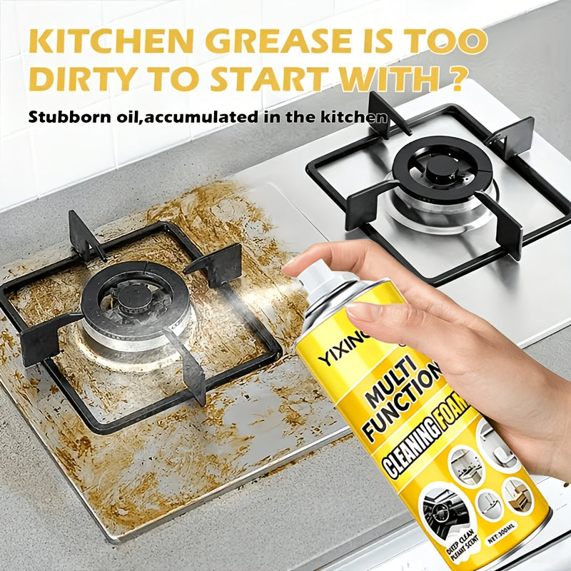 Multi-Surface Foam Cleaner & Degreaser Spray 300ml - Heavy Duty Deep Clean for Kitchen Stoves, Bathroom, Car Upholstery, Sofa & Furniture