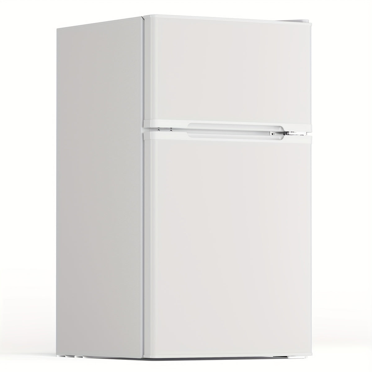 Compact Mini Fridge with Freezer 3.1 Cu Ft, 2-Door Small Refrigerator with Adjustable Glass Shelves for Bedroom, Office, Dorm, Kitchen & Apartment – Black or White