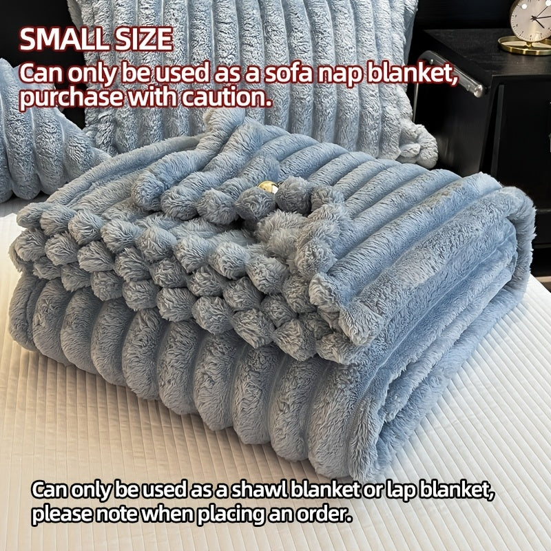 Plush Sherpa Throw Blanket – Ultra-Warm Anti-Static Fleece, 7 Colors 4 Sizes, for Bedroom Sofa Office Dormitory