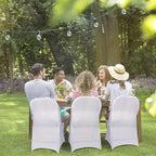 30-Pack Stretch Spandex Chair Covers Universal Washable Removable Slipcovers for Wedding Party Dining Room Banquet Event Black White