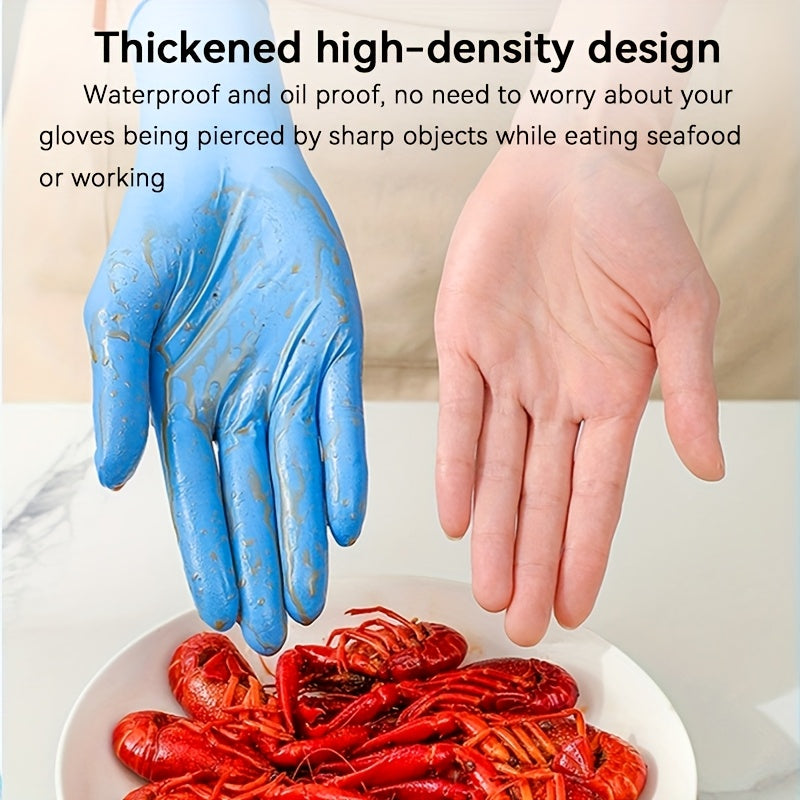 Nitrile Gloves 1000pcs Blue Disposable Powder Free Latex Free S M L XL Protective Gloves for Cleaning Cooking Gardening Food Prep Medical Non-Sterile Bulk Gloves Box Home Kitchen Outdoor Use