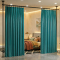 Privacy Room Divider Tension Pole No Drill 4-10ft Adjustable – Heavy Duty Floor to Ceiling Space Separator 28-70 Inch Wide for Home Kitchen Bedroom, Style A & B