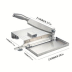 Manual Meat Slicer Stainless Steel for Frozen Meat & Beef Rolls – Easy-Clean Handheld Cutter for Hot Pot, Shabu Shabu, BBQ, Vegetables & Soft Bone, Home Kitchen (Model ZD-01)