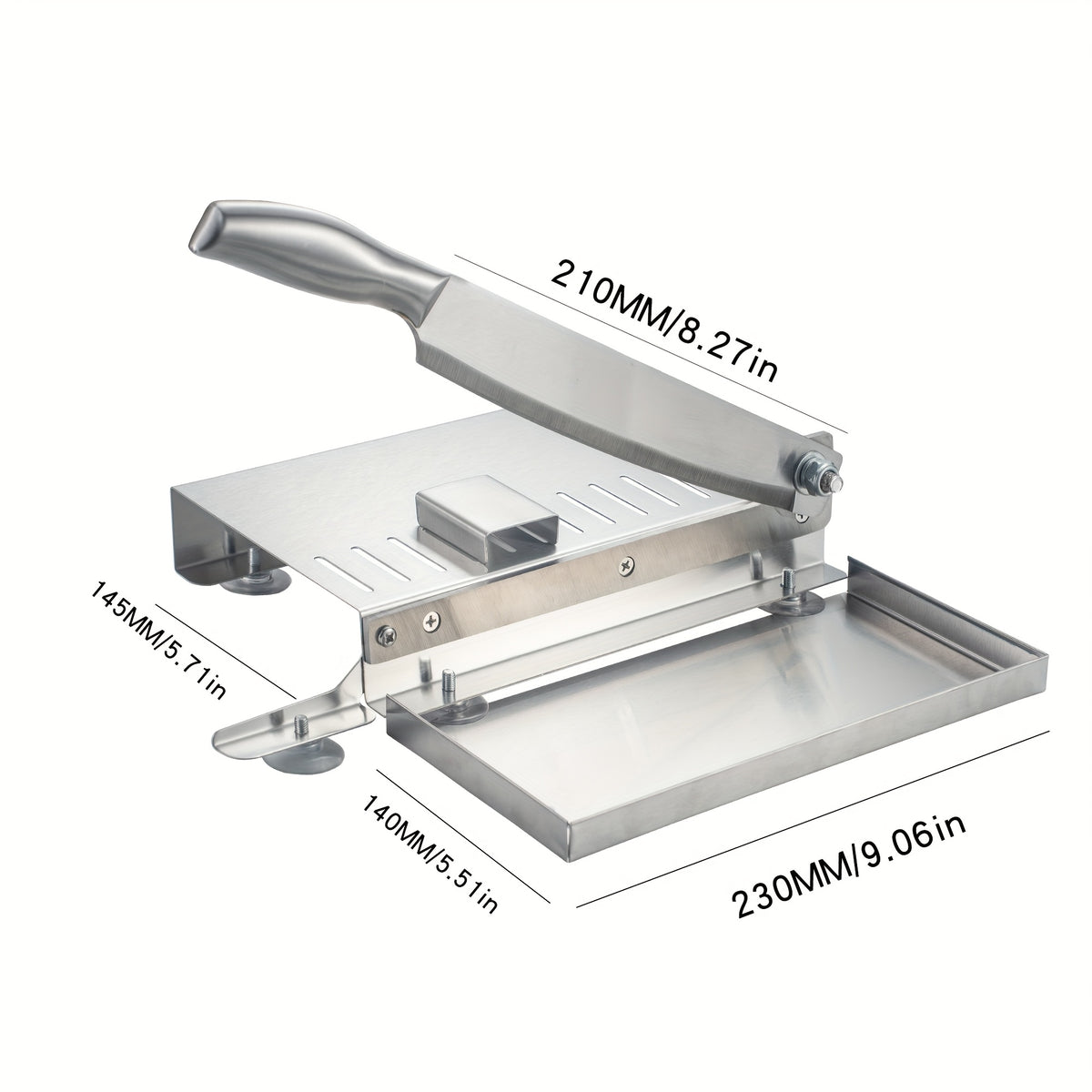 Manual Meat Slicer Stainless Steel for Frozen Meat & Beef Rolls – Easy-Clean Handheld Cutter for Hot Pot, Shabu Shabu, BBQ, Vegetables & Soft Bone, Home Kitchen (Model ZD-01)