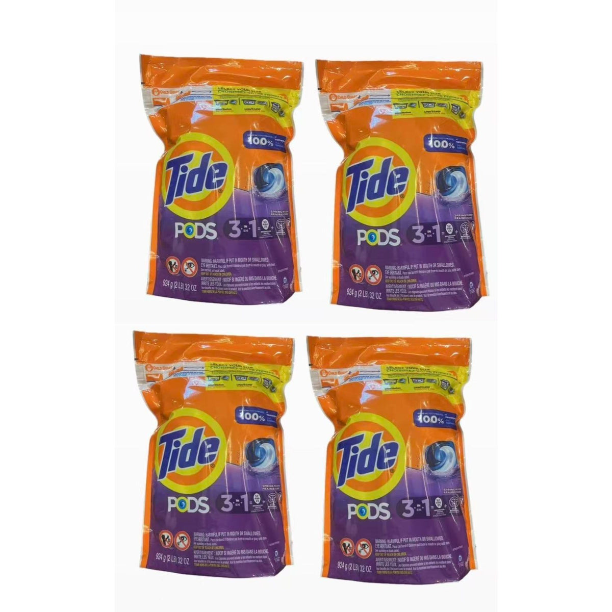 Laundry Detergent Pods Spring Meadow Scent – 39, 78 or 156 Count Packs, 3-in-1 Cleaning Power, HE Compatible Tide Pods for All Washers & Temperatures