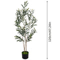 Artificial Olive Tree with Realistic Black Fruits – 4 Heights 47–83 Inch Nordic Mediterranean Faux Plant for Living Room, Kitchen, Hotel & Office | No Maintenance Indoor Decor