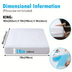 Waterproof Mattress Protector Ultra Soft Noiseless PU Liner – 18" Deep Pocket Fitted Mattress Cover for Twin Full Queen King, Machine Washable White Bed Protector
