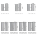 Blackout Curtains 4 Panel Set Rod Pocket – 100% Thermal Insulated Noise Reducing Solid Polyester, Laminated Lining, 7 Colors 7 Sizes