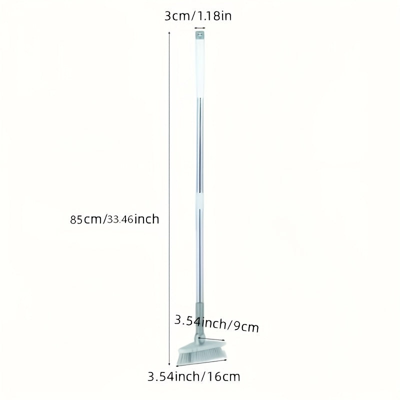 Long Handle Floor Scrub Brush 37.4 Inch – Detachable Stiff Bristle Shower Scrubber for Bathroom, Tile, Tub, Kitchen & Balcony | Heavy-Duty Wall & Floor Cleaning Brush
