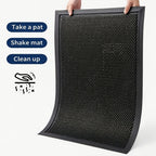 Heavy-Duty All-Weather Scraper Door Mat Non-Slip – Mud & Dirt Scraping Entrance Rug for Entryway, Patio, Garage & High-Traffic Areas, 3 Sizes, Deep Grey & Black