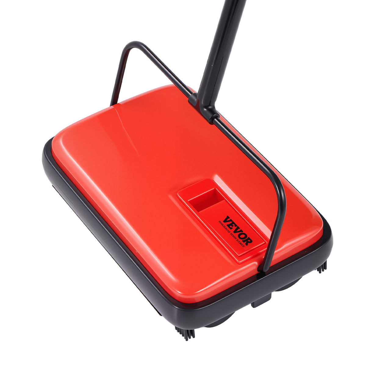 Manual Carpet Sweeper No Battery Needed 300ml Dustbin 180° Rotating Head Floor Sweeper for Carpet Hardwood Tile Pet Hair Home Office