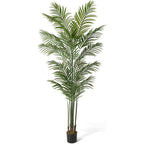 Artificial Palm Tree 5 6 7 Feet Lifelike Faux Potted Plant with Moss Indoor Home Office Living Room Decor Housewarming Gift