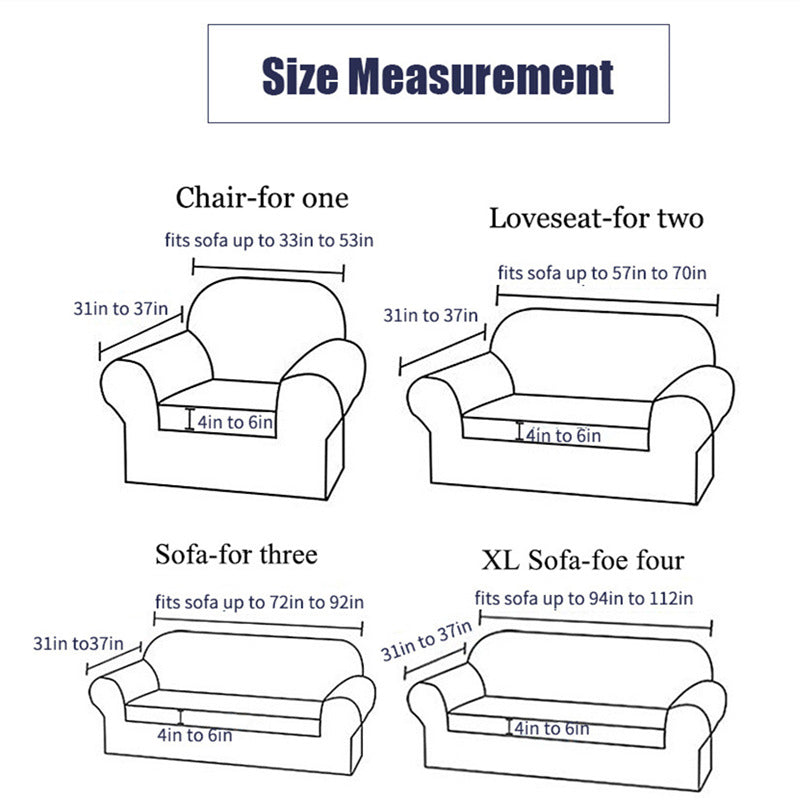 Stretch Sofa Cover Set 2 Piece Form Fit Slipcover for 2 Seater & 3 Seater Couch – Wrinkle Proof Loveseat Furniture Protector, 5 Colors, Milk Silk