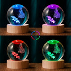 3D Butterfly Sunflower LED Night Light Colorful Glowing Statue - Decorative Ornament for Home & Office, Best Gift for Teens & Friends | Nuvia Haven