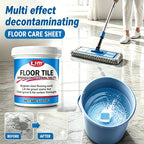 Floor Cleaning Effervescent Tablets 6 Pack – Deep Stain & Oil Remover for Tile, Kitchen, Bathroom & Living Room Floors, Easy-Dissolve Surfactant-Free Floor Care Tablets