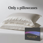 100% Mulberry Silk Pillowcase – Premium Silk Pillow Cover for Hair & Skin Care, Soft Smooth Cooling Breathable with Hidden Zipper, Luxury Sleep Bedding Standard Queen King Size