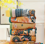 Printed Cotton Bath Towel 31x63 Inch - Soft Quick-Dry Absorbent 100% Cotton Towel, No Pilling No Shedding, Boho Patterns for Home and Beach Use