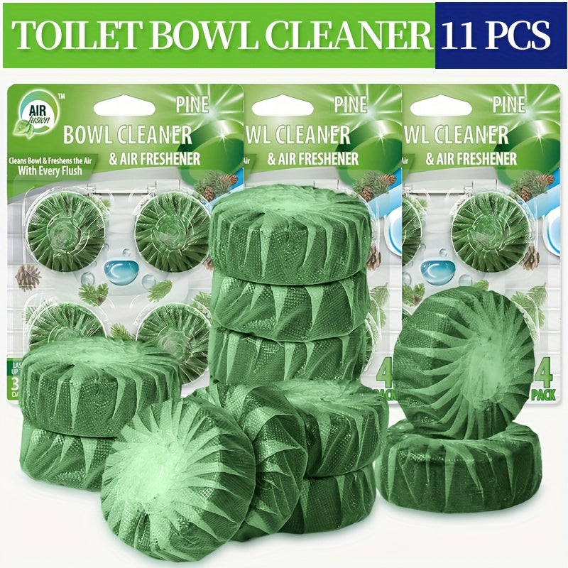 Automatic Toilet Cleaner Tablets Drop-In Tank Formula – Powerful Stain Removal & Long-Lasting Deodorizing Fresh Linen Scent for Home Bathroom Hygiene, Available in 11, 15 & 31 Pack Options