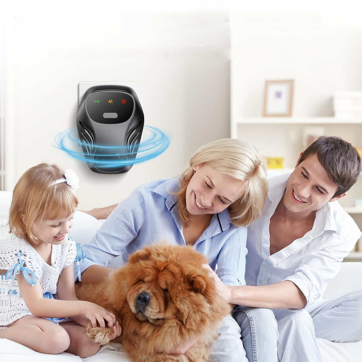 Dual Speaker Ultrasonic Pest Repeller Plug-In Soundwave Rodent Repellent Safe for Humans & Pets Chemical-Free Indoor Pest Control for Mice Rats Ants Cockroaches Mosquitoes Home Office