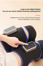Full Leg Massager with Heat & Vibration Cordless Rechargeable – 4 Modes Pneumatic Compression for Calves Thighs Knees Ankles Soles, Large Screen, Mother's Day Father's Day Gift