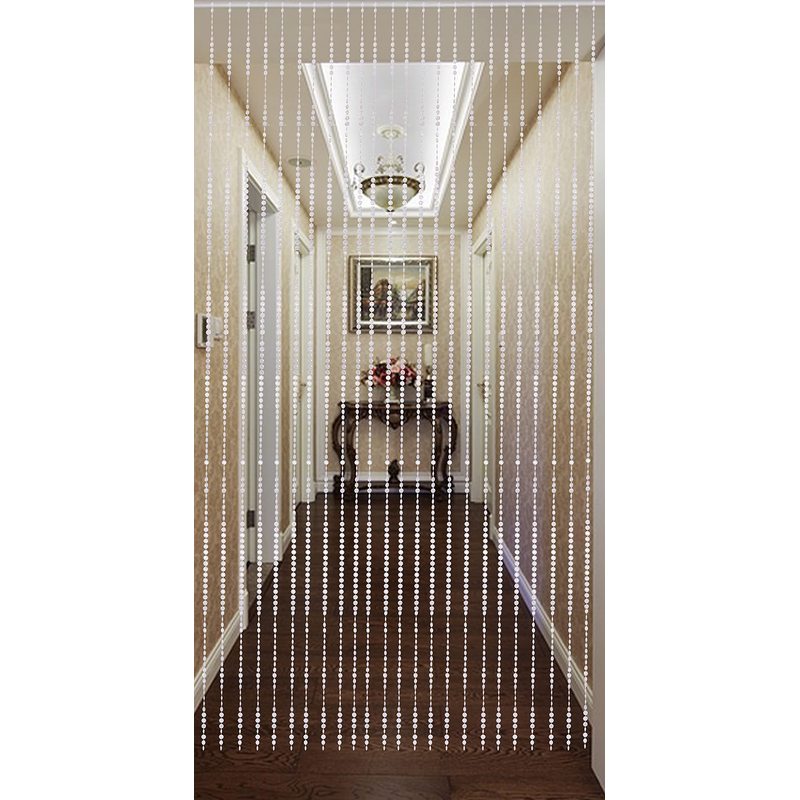 Acrylic Beaded Curtain 35.5x72 Inch for Doorways and Windows - Boho Room Divider and Closet Door Curtain - Decorative Bead Curtain for Bedroom, Wedding, Events and Retail Window Display