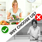 22-in-1 Vegetable Chopper & Mandoline Slicer with Container – 8 Interchangeable Blades, Onion Chopper, Food Dicer, Egg Separator & Finger Guard – All-in-One Kitchen Gadget for Veggie & Fruit Prep
