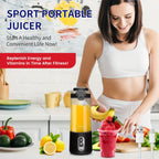 Portable Blender USB-C Rechargeable 6-Blade Stainless Steel – Ice Crush Smoothie Maker with Digital Timer, Battery Display & No-Spill Lid for Gym, Travel & Protein Shakes, Pink or White