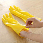 Heavy-Duty Latex Dishwashing Gloves Multi-Pack, Reusable Bright Yellow Rubber Cleaning Gloves S M L for Home Kitchen Restaurant & Commercial Use, 12 or 20 Pairs