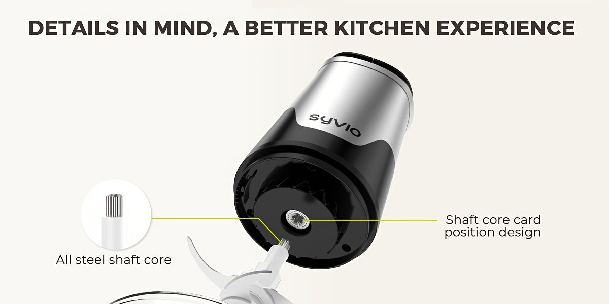 Mini Electric Food Processor & Meat Grinder 450W with 2 Bowls, 4 Bi-Level Stainless Blades & 2 Speeds, Electric Food Chopper for Baby Food, Meat, Onion & Vegetables, Great Christmas Gift