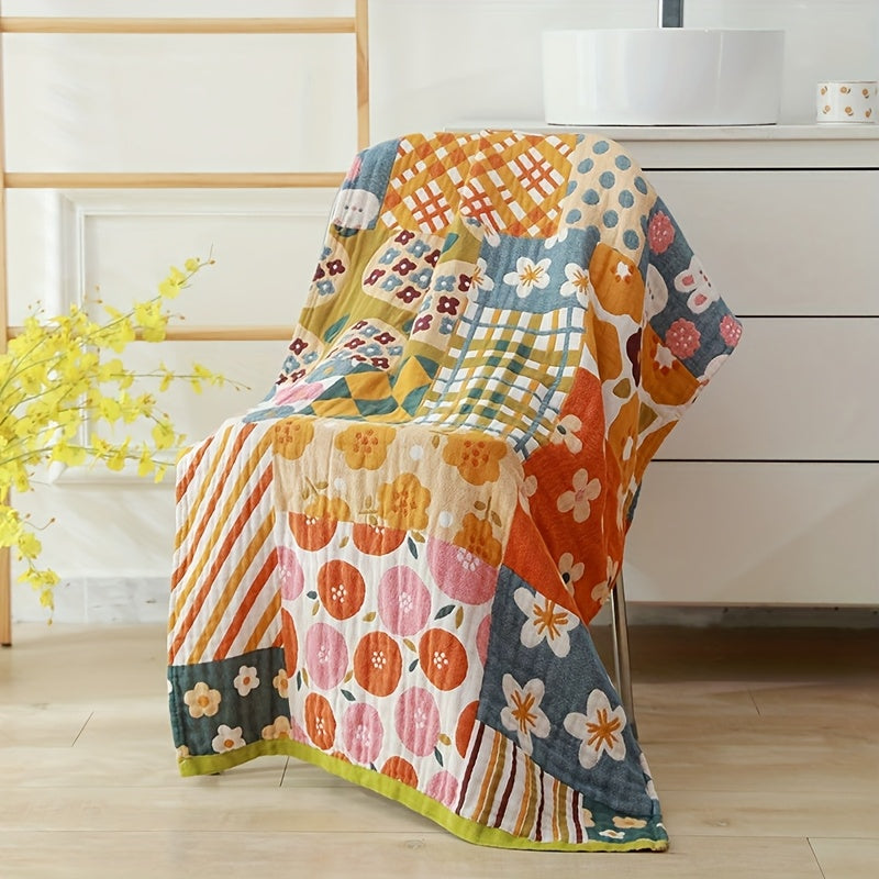 100% Cotton Bath Towel 31×63 Inch – Soft Quick-Dry Absorbent Towel, No Pilling No Shedding | Floral & Geometric Patterns | Perfect for Home & Beach