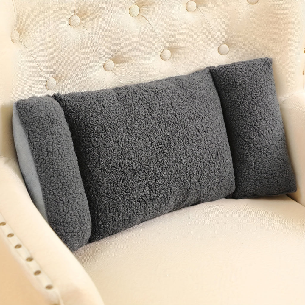 3-Section Adjustable Lumbar Support Pillow for Office Chair Sofa Bed Car Seat Ergonomic Back Cushion Hand Washable 5 Colors