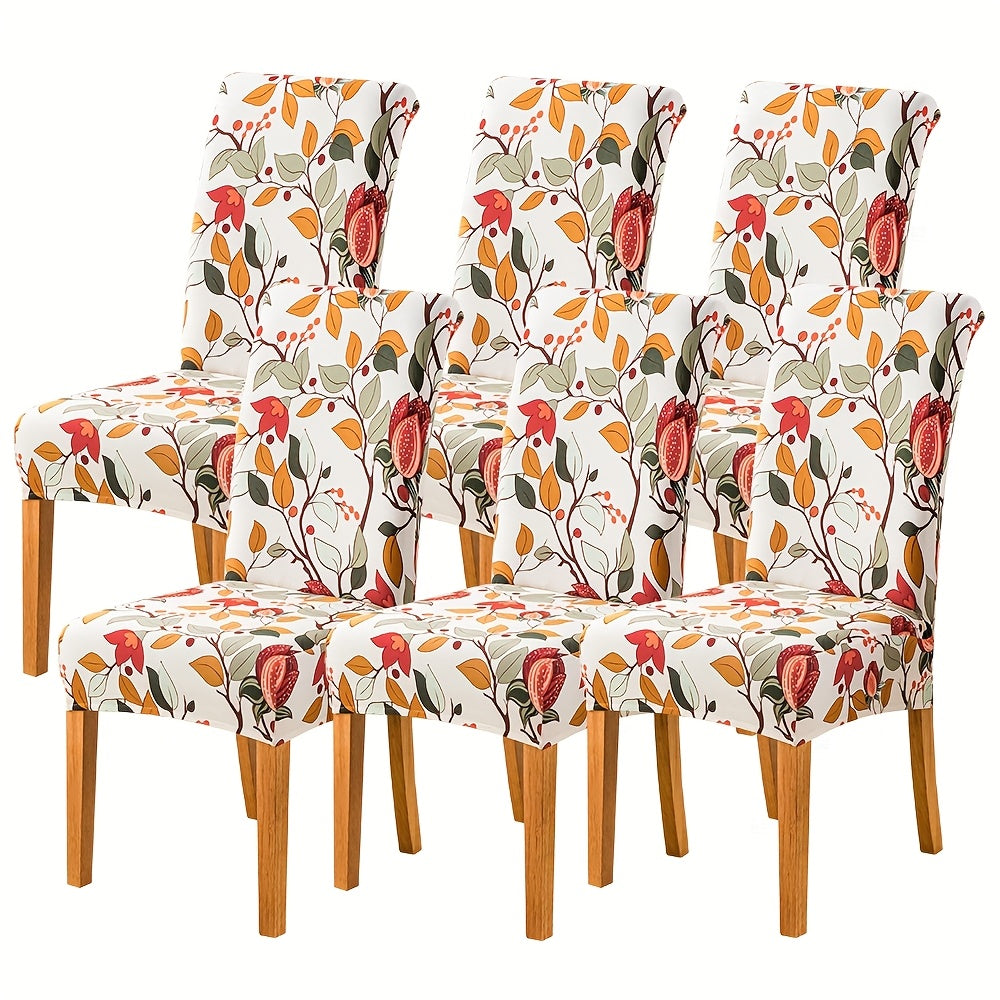 Spandex Stretch Dining Chair Covers Slipcovers Set of 4 & 6 – Removable Washable Parsons Chair Protector for Dining Room, Kitchen, Hotel, Wedding Ceremony, Banquet
