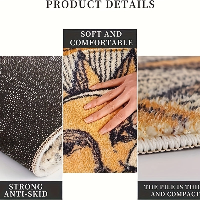 Absorbent Half Round Welcome Mat Non-Slip Indoor Outdoor Door Mat 28x20 Inch Machine Washable Soft Entry Rug for Front Door Bedroom Bathroom