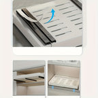 Pull Out Cabinet Organizer Slide Out Drawer Shelf No Drill | Under Cabinet Pull Out Shelf for Kitchen Bathroom Garage Bedroom
