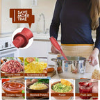 3-Piece Handheld Mixing Spatula & Chopper Set – Break-Resistant, Heat-Resistant Non-Stick Blend & Chop Tool – Potato Masher, Salad Chopper & Food Grinder – Kitchen Essentials