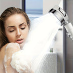 High Pressure Filter Showerhead 3 Adjustable Spray Modes with Angle-Adjustable Mount – Super Pressurized Home Bath Shower Head Bathroom Upgrade, Silver
