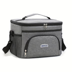 Large Capacity Insulated Lunch Bag Crossbody Shoulder Tote – Reusable Portable Cooler Bag for Work, Picnic, Camping & Travel