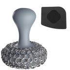 Cast Iron Cleaning Kit with 316 Stainless Steel Chainmail Scrubber – Cleaning Brush, Pan & Grill Scrapers for Skillet, Wok, Grill & Pre-Seasoned Cookware, Ergonomic Cast Iron Care Set