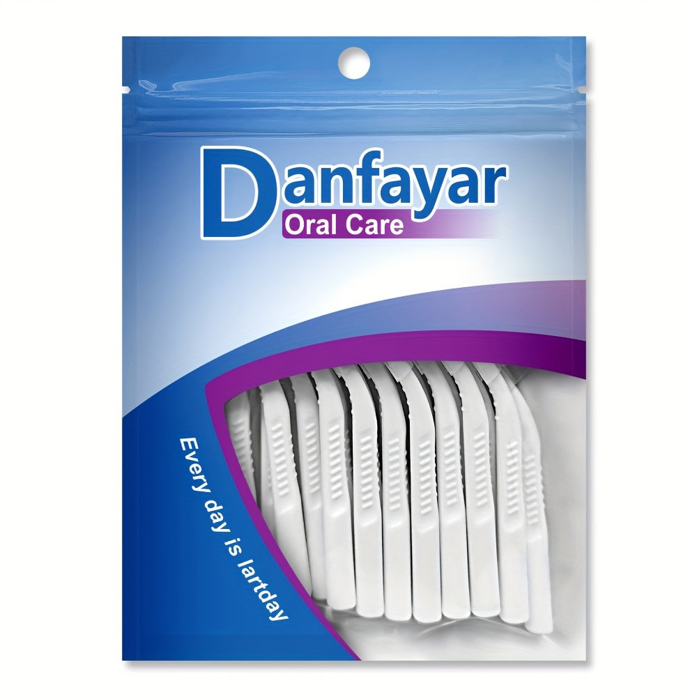 Interdental Brushes 36 Pack L-Shaped - Soft Nylon Bristle Floss Picks for Braces Teeth Cleaning Sensitive Gums Adults Multiple Sizes